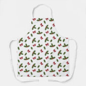 Tablier Plante Holly Commun Et Motif Red Bows (Recto)