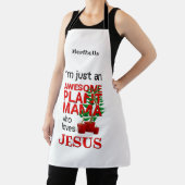 Tablier Plante PERSONNALISÉ MAMA AIME JÉSUS (Insitu)