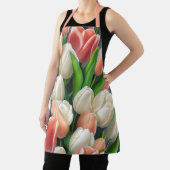Tablier Plante rose Tulipes florale Apron (Insitu)