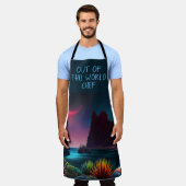 Tablier Plantes sur une planète Alien sous les étoiles (Porté)