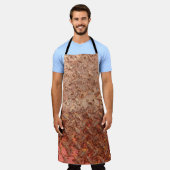 Tablier Plaque d'acier rouillé, texture de métal grungy. (Porté)