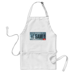 Tablier Plaque de licence Idaho "I Saw 1" Sasquatch
