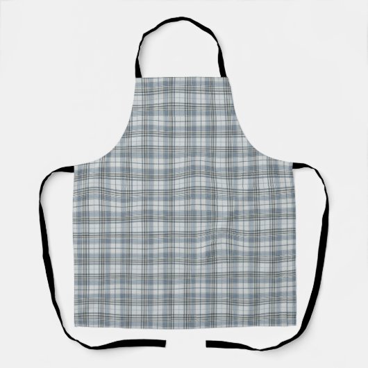 Tablier Plat à grand chèque blanc pâle (Recto)