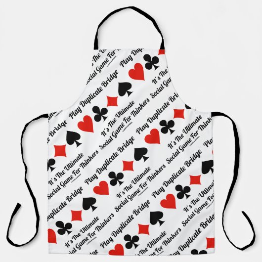 Tablier Play Duplicate Bridge It's Ultimate Social Game (Recto)