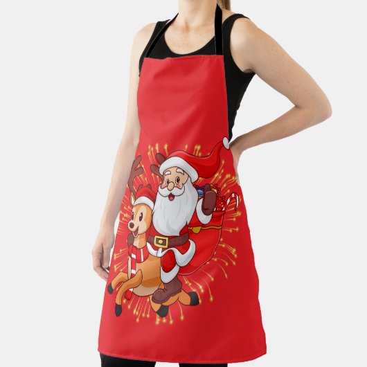 Tablier **"Playful Santa Claus Design – Fun and Festive Ch (Insitu)