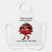 Tablier Plein Saison, À mi-cuisson" Apron (Recto)