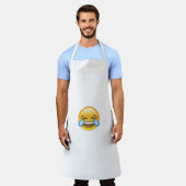 Tablier Pleurer de rire Larmes de joie émoji (Porté)