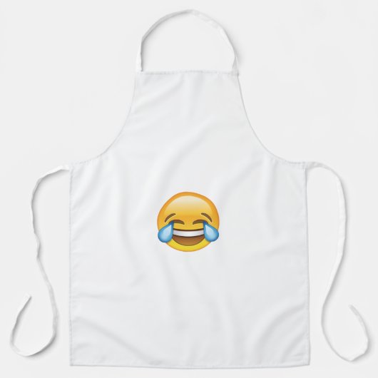 Tablier Pleurer de rire Larmes de joie émoji (Recto)