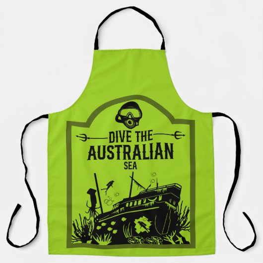 Tablier Plongée sur épaves Australie (Recto)