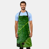 Tablier Pluie goutte d'eau feuilles humides (Porté)