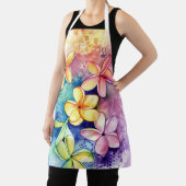 Tablier Plumeria Frangipani Aloha Fleurs Cuisine Apron (Insitu)