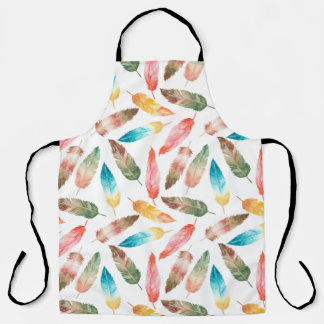 Tablier Plumes de couleur