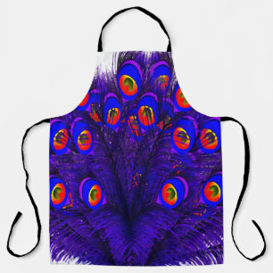 Tablier Plumes de paon