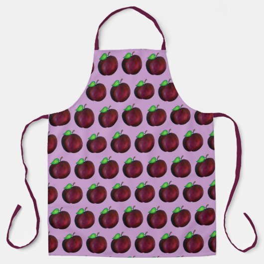 Tablier Plums Ried Été Purple Plum Fruit Imprimer (Recto)