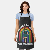 Tablier Plus de fierté Moins de préjugé LGBT Pride Mois (Porté)