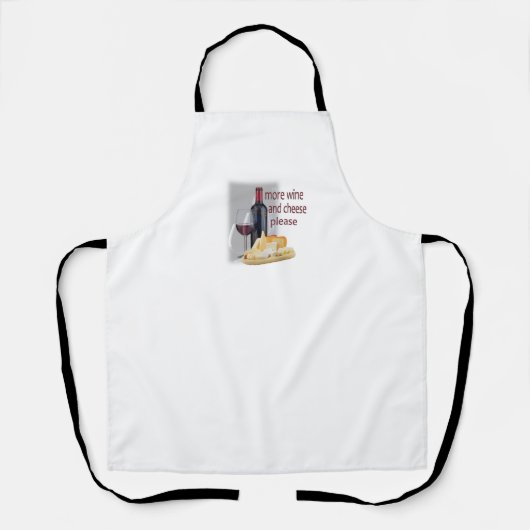 Tablier Plus de vin et de fromage (Recto)
