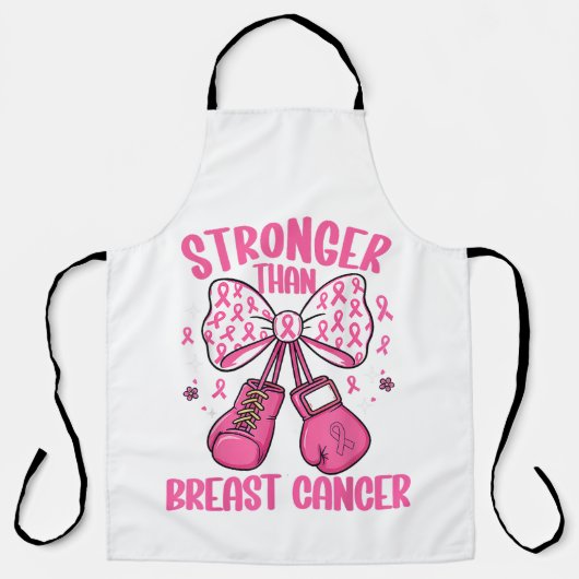 Tablier Plus fort que le cancer du sein (Recto)