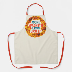 Tablier Plus Spaghetti moins Upsetti Funny Inspiration