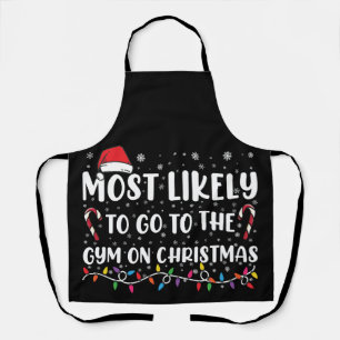 Tablier Plus susceptible d'aller à la gym le jour de Noël 