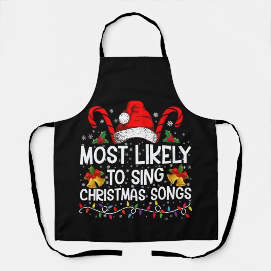 Tablier Plus susceptible de chanter des chants de Noël (Recto)