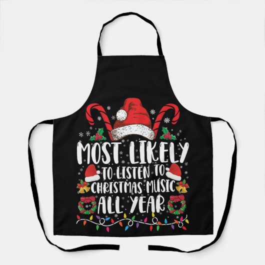 Tablier Plus susceptible d'écouter Noël toute l'année Xmas (Recto)