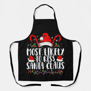 Tablier Plus susceptible d'embrasser le Père Noël Famille 