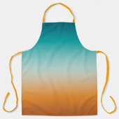 Tablier Plutôt Ombre Sunny Orange & Turquoise Blue Gradien (Recto)