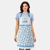 Tablier Plutôt Oubliez-Moi Pas Le Nom Bleu Motif (Porté)