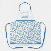 Tablier Plutôt Oubliez-Moi Pas Le Nom Bleu Motif (Recto)