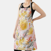 Tablier Plutôt rose et or Banksia Floral (Insitu)