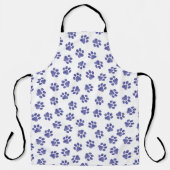 Tablier Poches de Doodle, Paws de Chien, Paws Bleus de Mar (Recto)