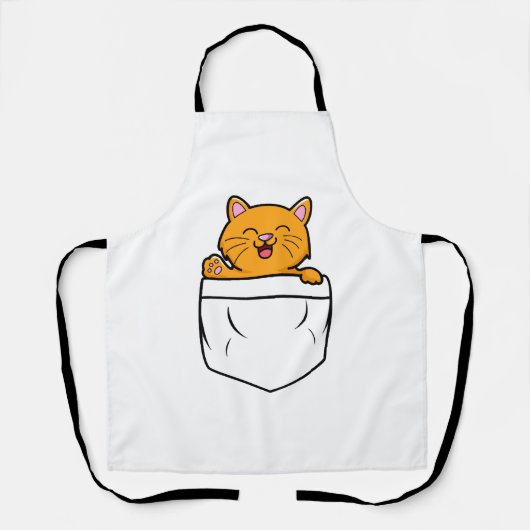 Tablier Pochette de chat (Recto)