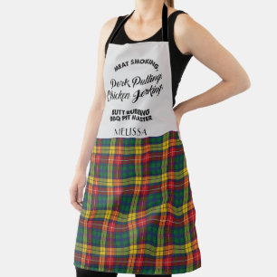 Tablier Poêle à carreaux Tartan Clan Buchanan Cuisine