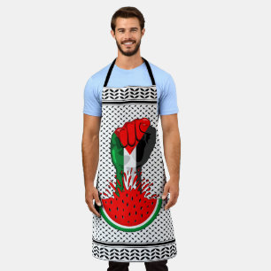 Tablier Poing de résistance palestinienne sur le symbole d