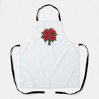 Tablier Poinsettia fleurs Aprons