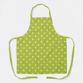 Tablier Point Polka vert citron (Recto)