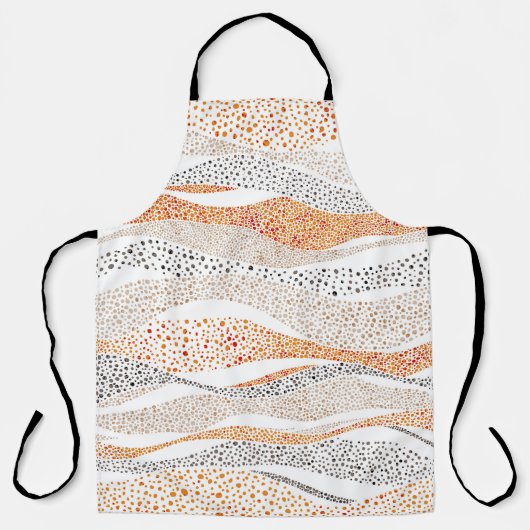 Tablier Pointillisme Wavy Polka : Doux Doux Textile (Recto)