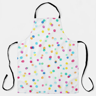 Tablier Points Aquarelle Lumineux : Motif transparent.