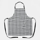 Tablier Points blancs minimaux sur fond noir uni (Recto)