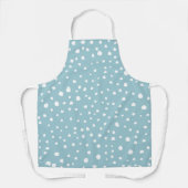 Tablier Points Dalmatiens Bleus, Points Dalmatiens, Impres (Recto)