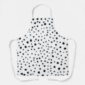 Tablier Points dalmatiens, Points dalmatiens, Noir et Blan (Recto)