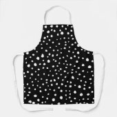 Tablier Points dalmatiens, Zones dalmatiennes, Noir et Bla (Recto)
