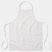 Tablier Points d'aquarelle Confetti rose (Recto)