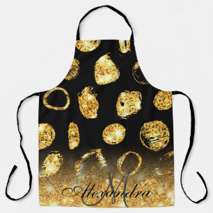 Tablier Points de pinceau d'or