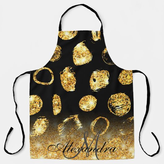 Tablier Points de pinceau d'or (Recto)