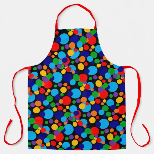 Tablier Points et points multicolores (Recto)