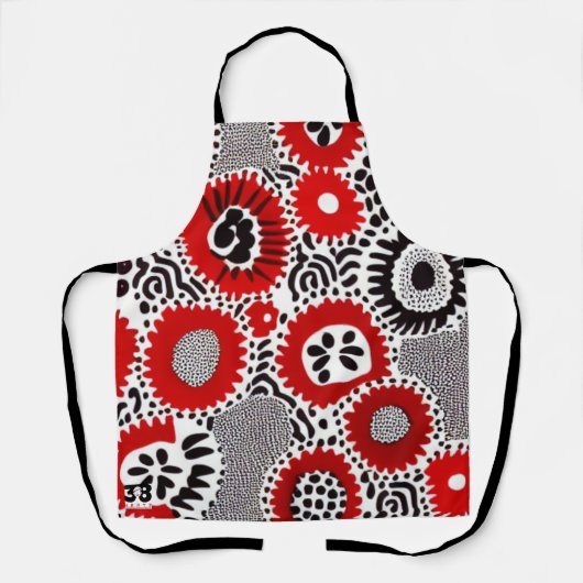 Tablier Points rouges et noirs (Recto)