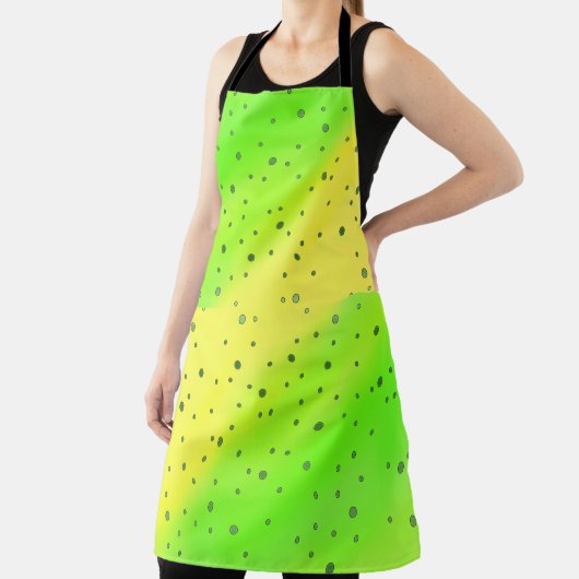 Tablier points verts jaunes (Insitu)