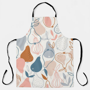 Tablier Poire scandinave Imprimer : Motif de fruits Vintag