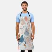 Tablier Poire scandinave Imprimer : Motif de fruits Vintag (Porté)